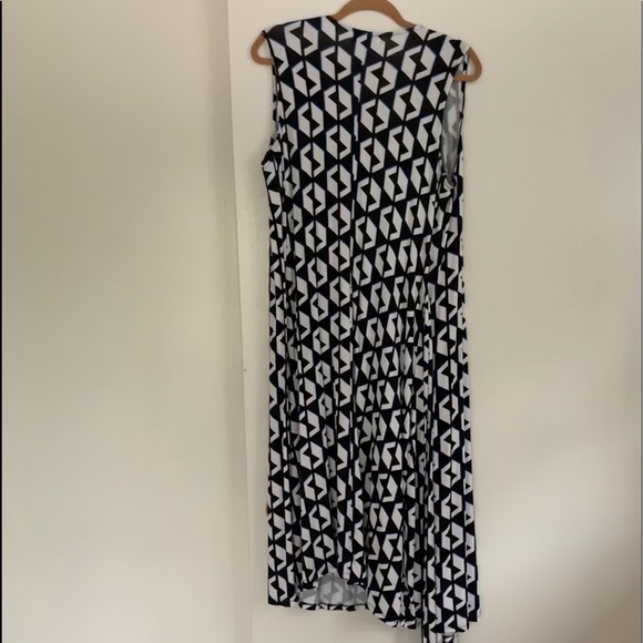 JESSICA LONDON wrap dress- sleeveless 12W large - Picture 8 of 9